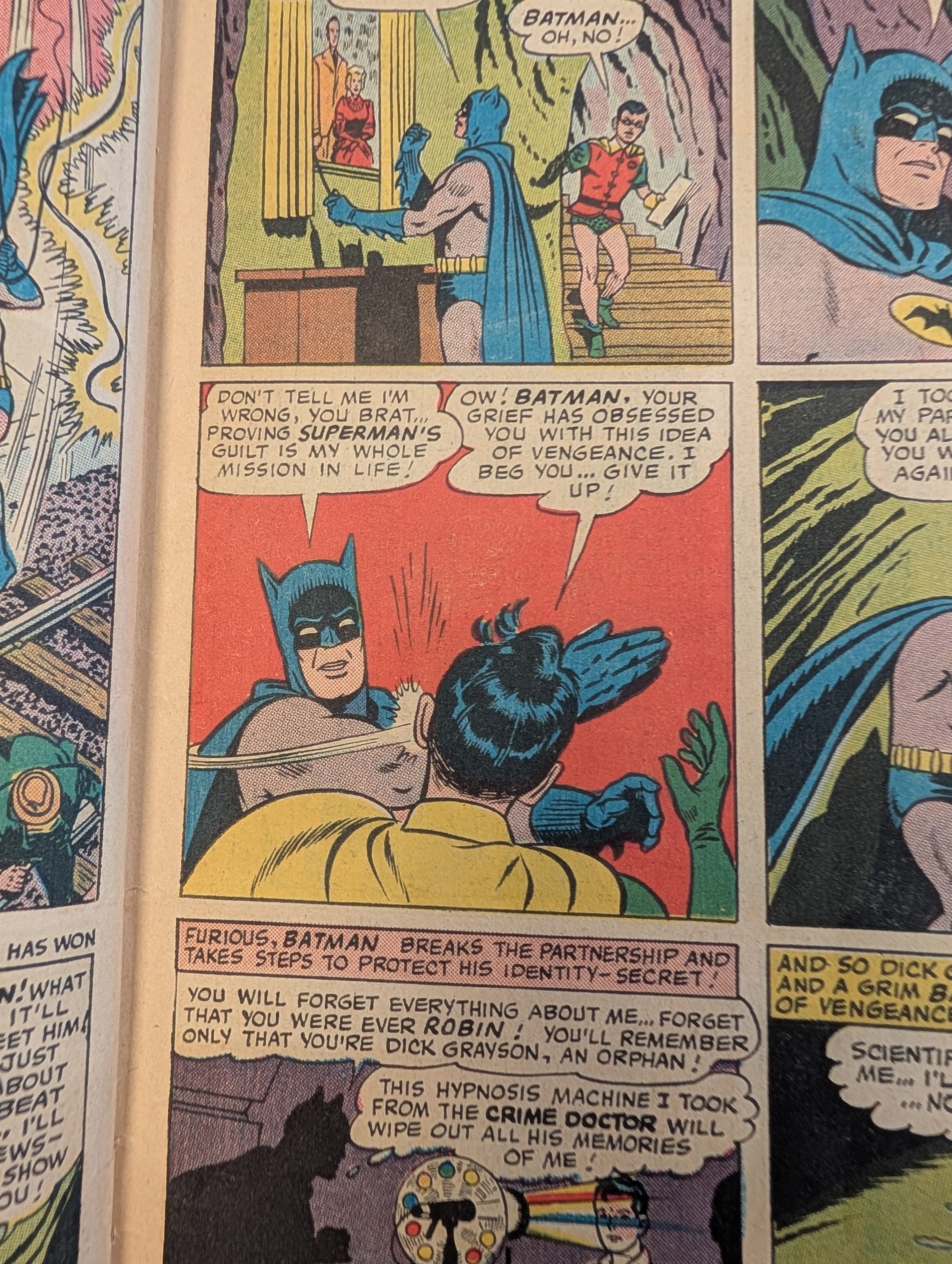 World's Finest #153 (1965) - GD+ (2.5) - Centerfold detached + Batman Slapping Robin meme