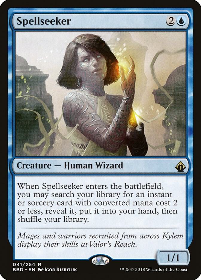 mtg blue search your library for a card Spellseeker - Blue