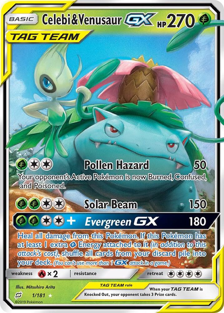 Celebi & Venusaur GX - Grass