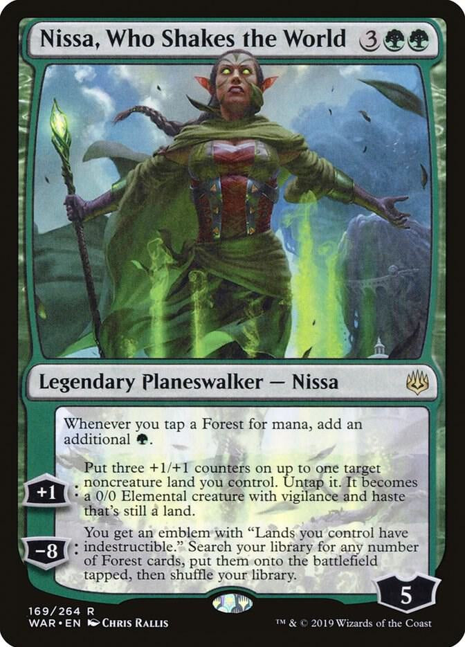 Nissa, Who Shakes the World - Legendary Planeswalker - Nissa - Green
