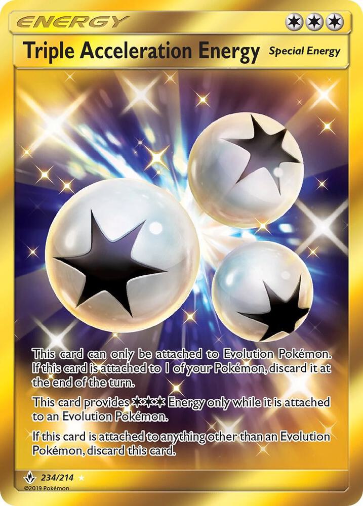 colorless energy pokemon cards Triple Acceleration Energy