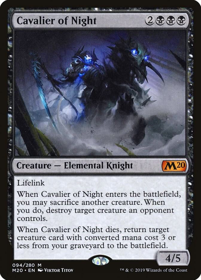 Cavalier of Night - Black