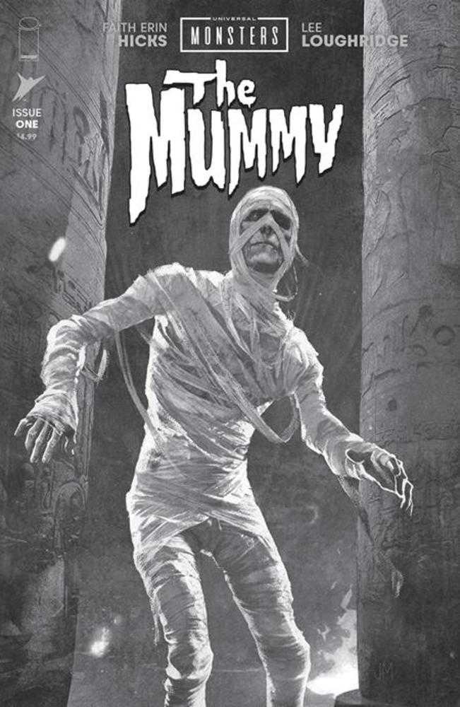 universal monsters the mummy Universal Monsters The Mummy #1 (Of 4) Cover D 1 in 25 Joshua Middleton  Classic Horror Black & White Variant