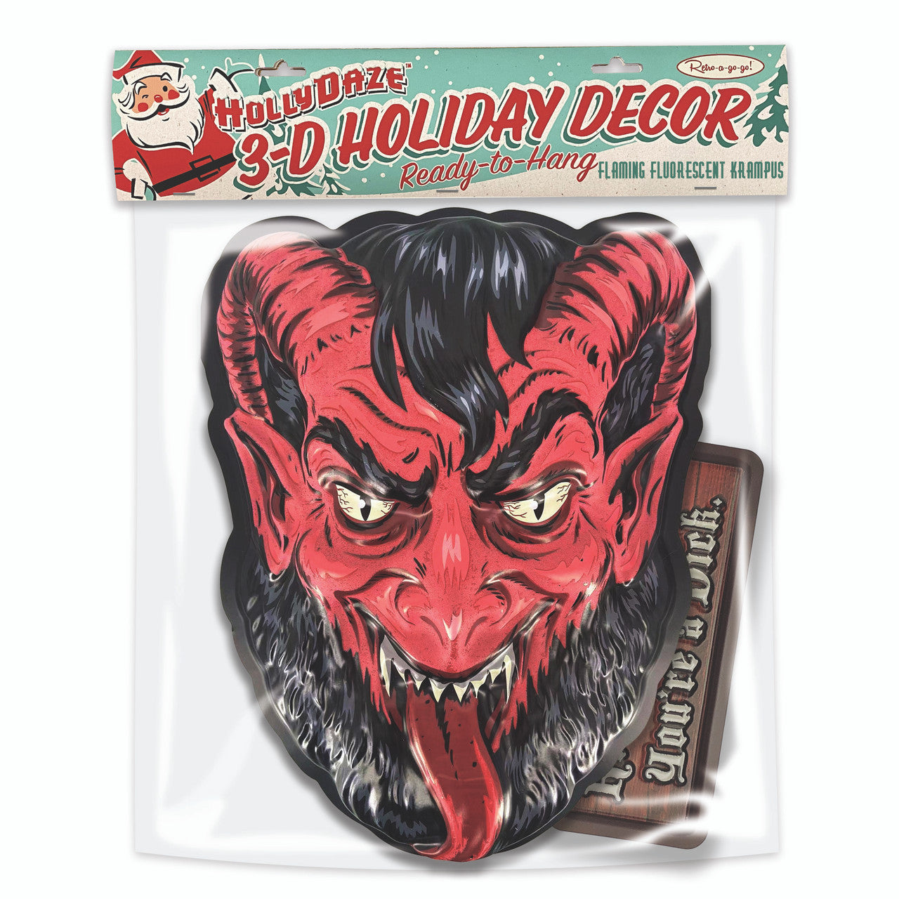 Krampus 3D Wall Decor w/Bag