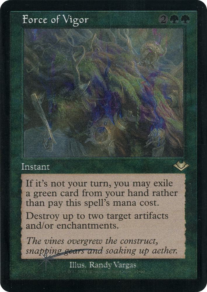 mtg green destroy cards Force of Vigor