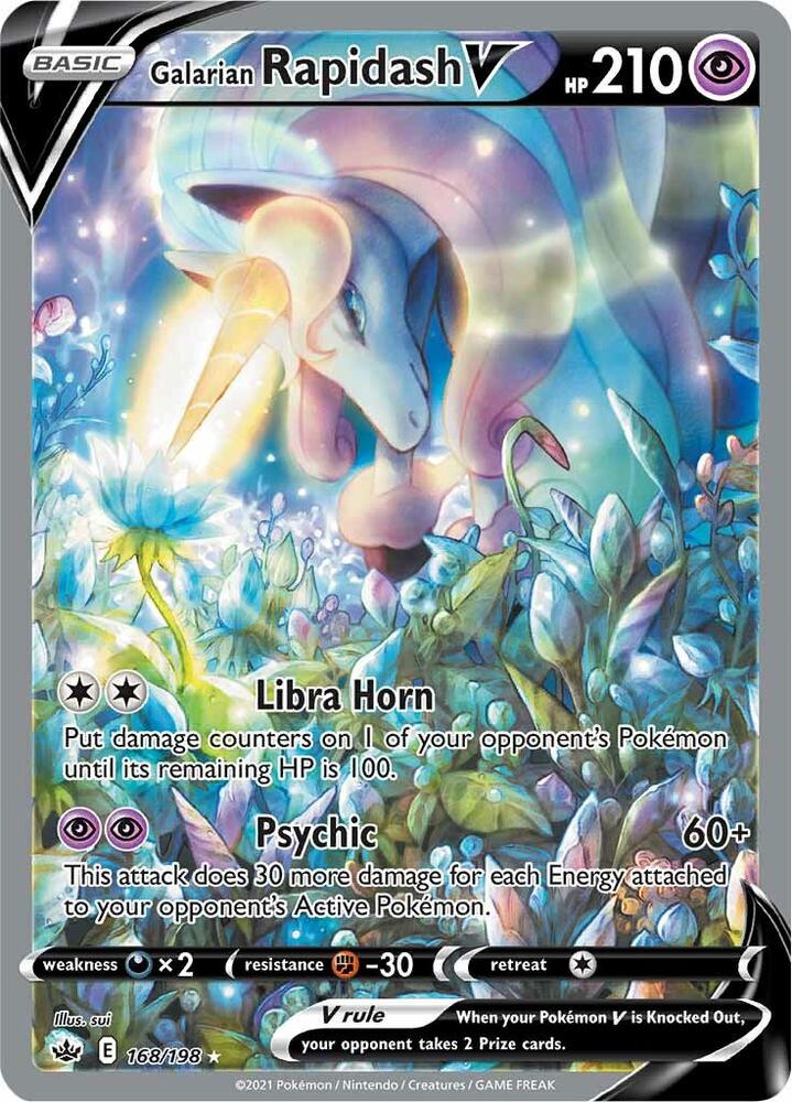 psychic pokemon v cards Galarian Rapidash V
