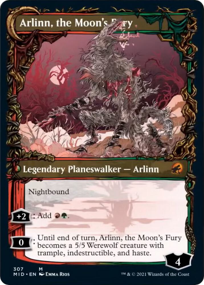 Arlinn, the Pack's Hope / Arlinn, the Moon's Fury - Red/Green