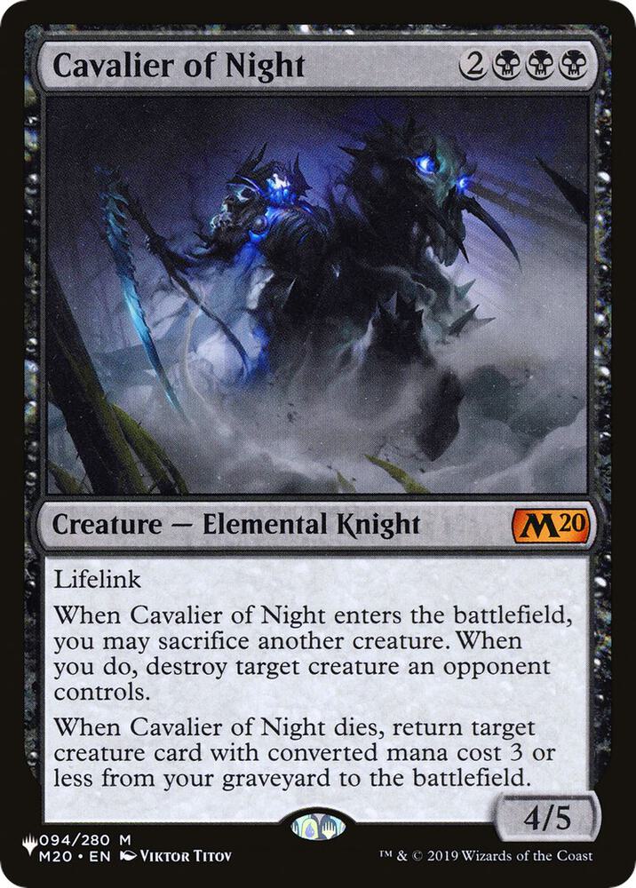 Cavalier of Night - Black