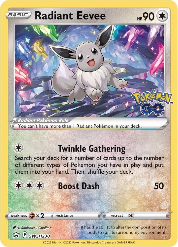 Radiant Eevee - Colorless – Infinity Flux