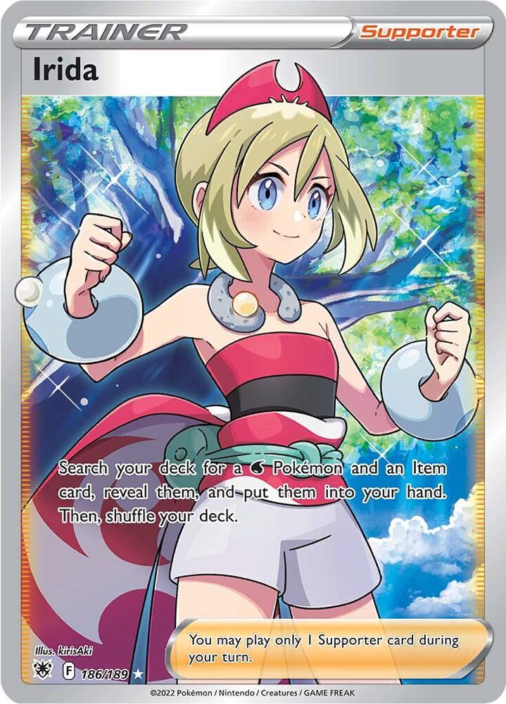 pokemon holographic trainer card Irida - Trainer