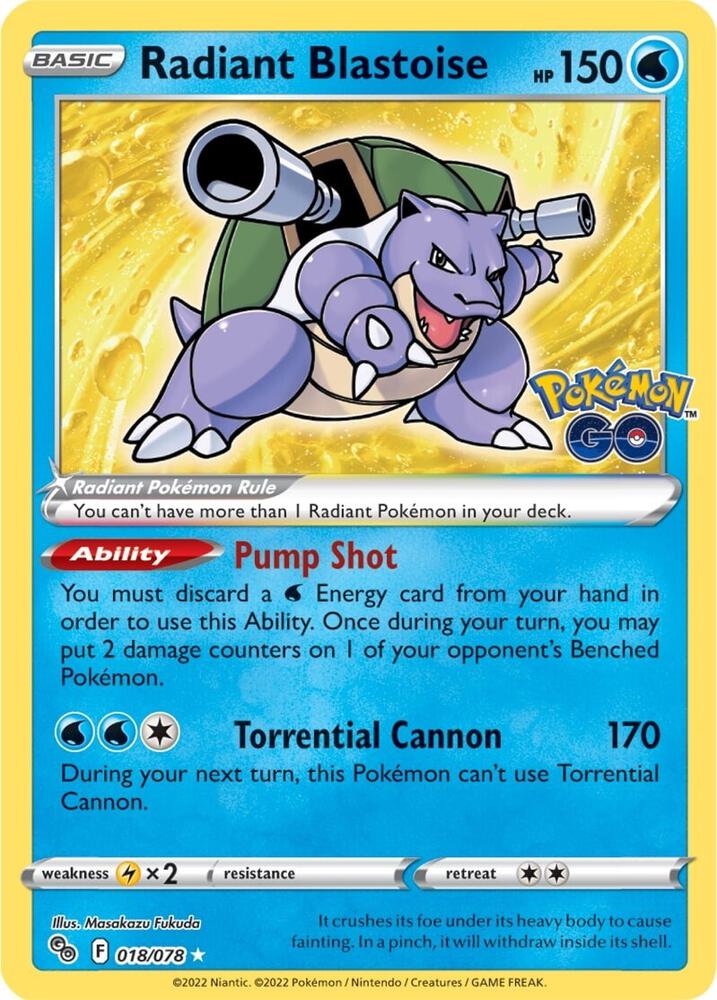 Radiant Blastoise - Water