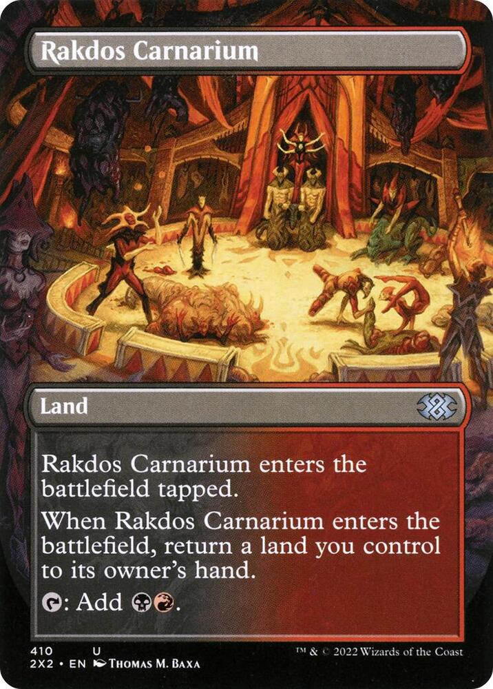 Rakdos Carnarium - Land - 410 - (Borderless) - Double Masters 2022 (2X2) Rakdos Carnarium - Land - 410 - (Borderless) - Double Masters 2022 (2X2)