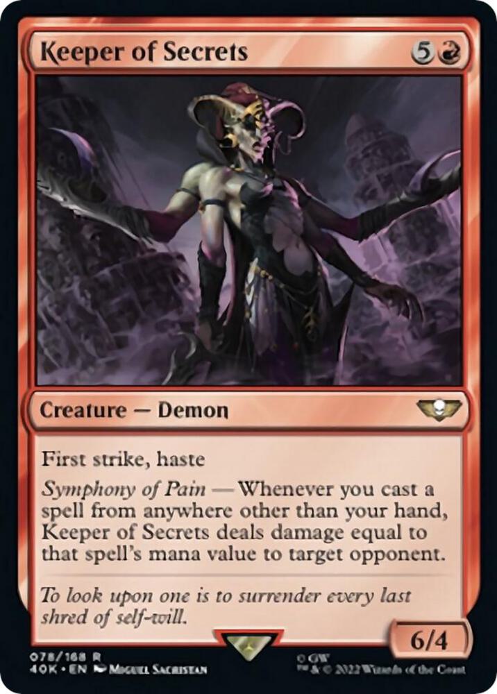 Keeper of Secrets - Red Infinity Flux Keeper of Secrets - Red Infinity Flux