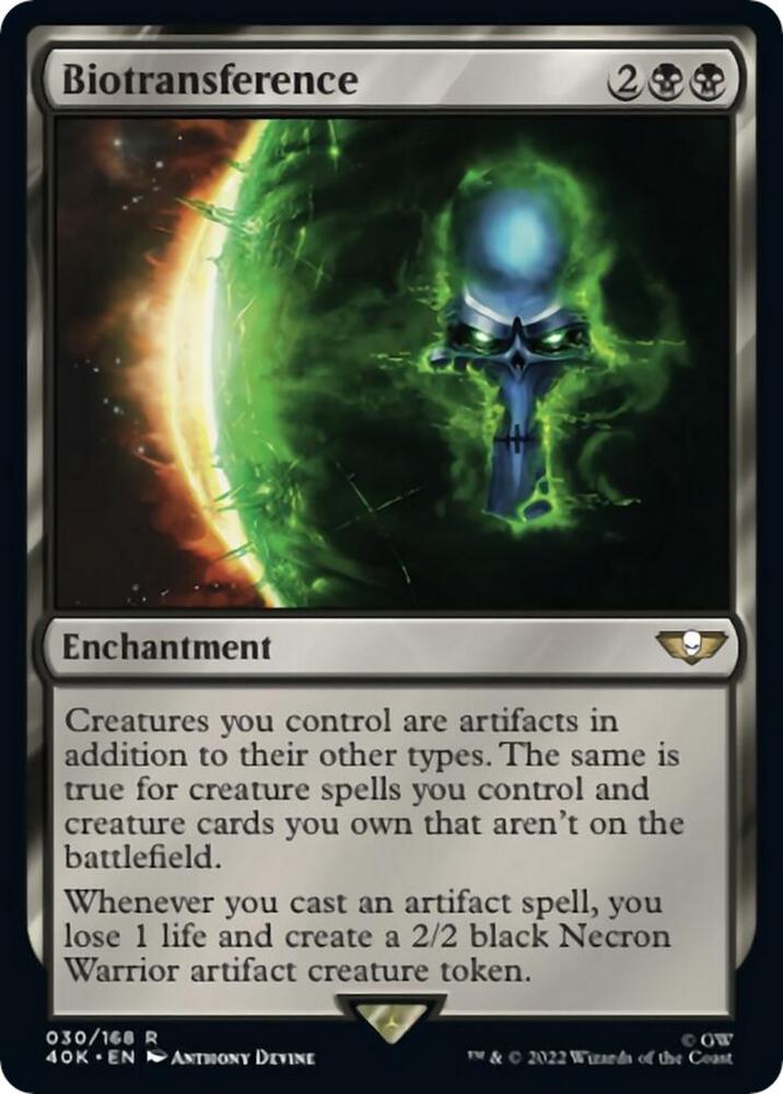 mtg black green cards Biotransference - Black - 030/168 - HP