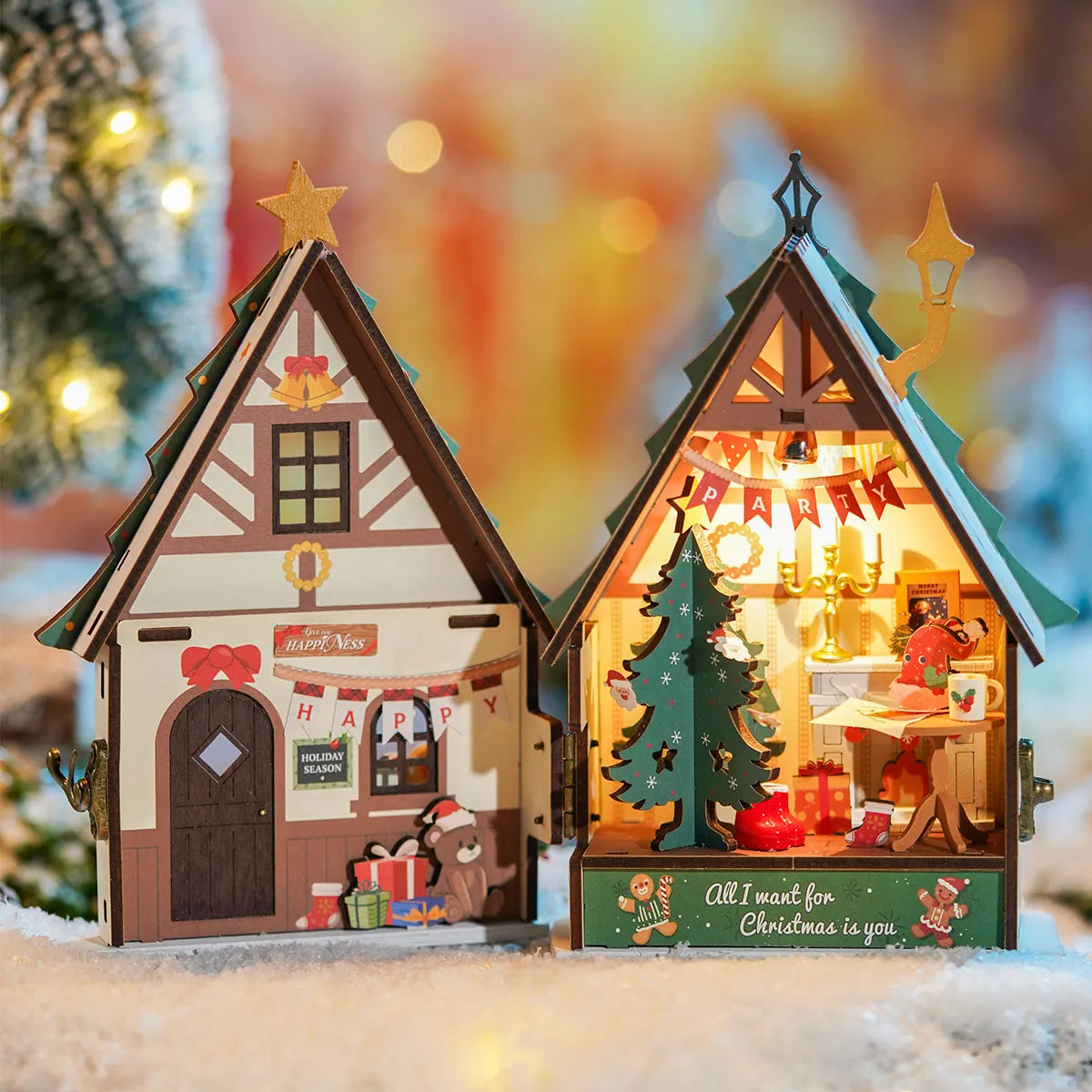 DIY Miniature House | Twinkling Christmas House