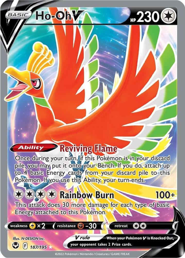 colorless pokemon cards Ho-Oh V