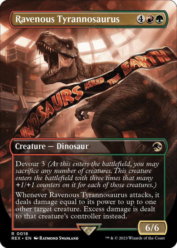 Ravenous Tyrannosaurus - Red/Green