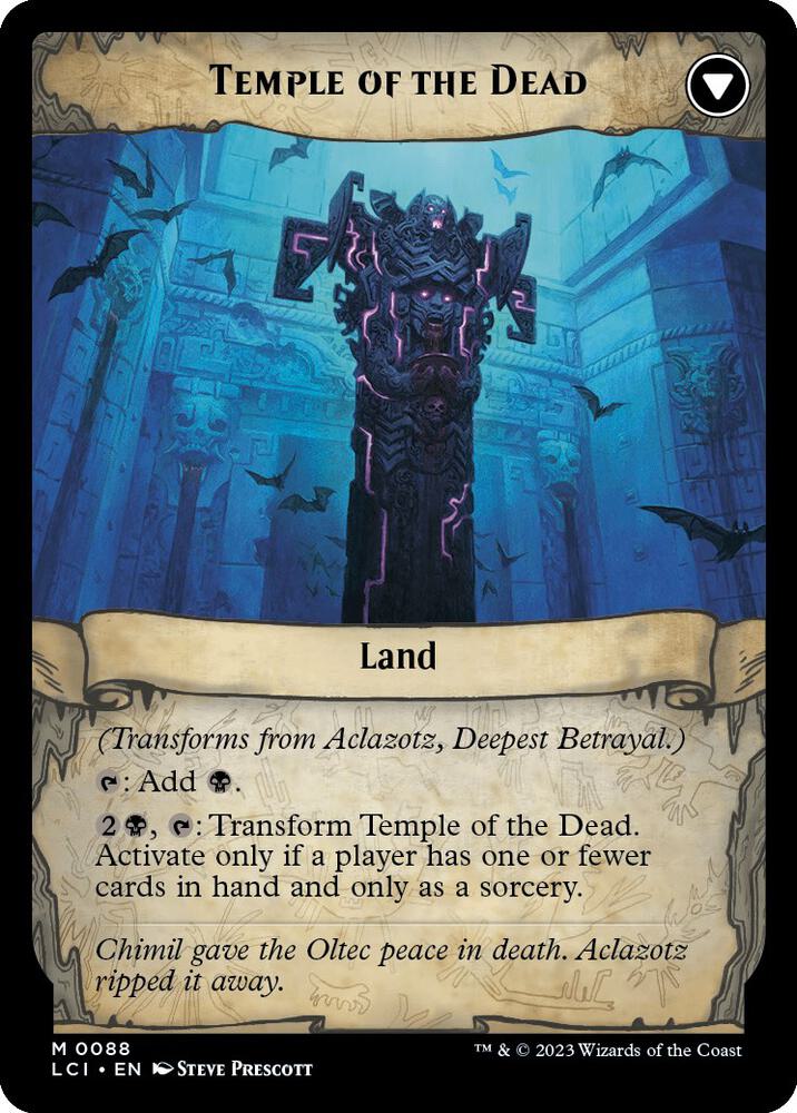 Aclazotz, Deepest Betrayal / Temple of the Dead - Black