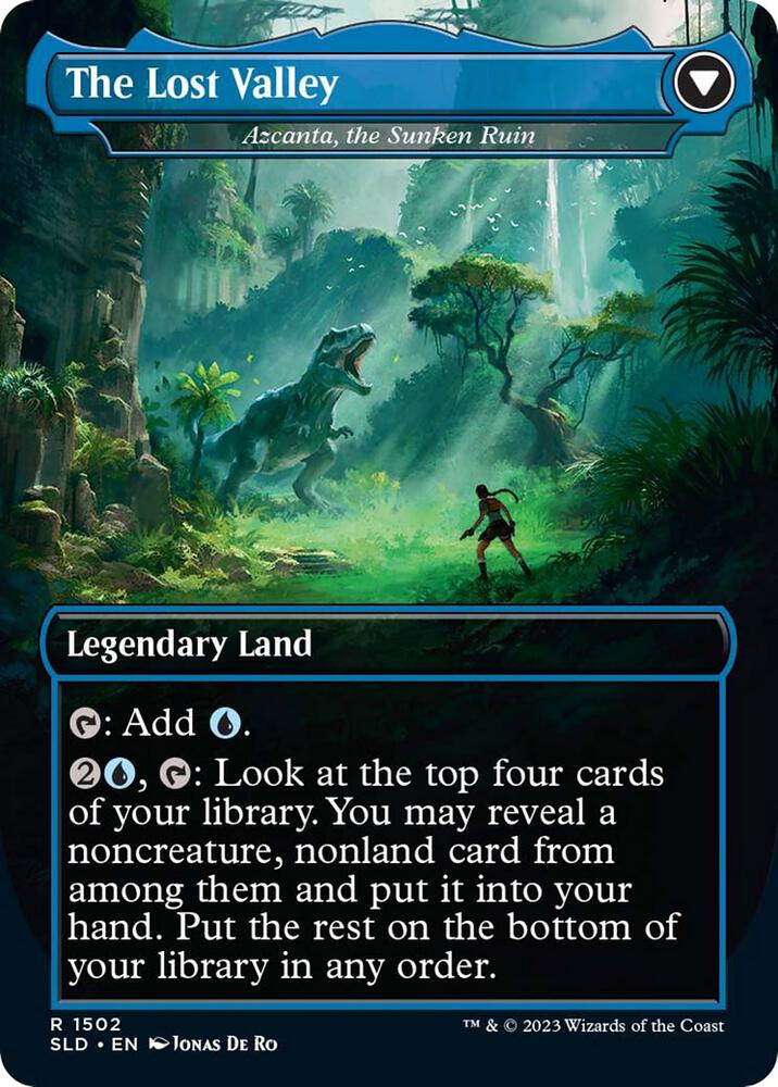 Heart of the Explorer (Search for Azcanta) / The Lost Valley (Azcanta, the Sunken Ruin)  - Blue/Land