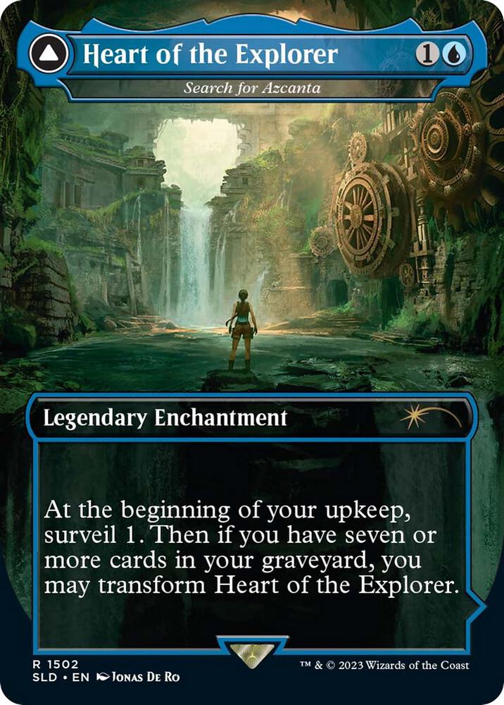 Heart of the Explorer (Search for Azcanta) / The Lost Valley (Azcanta, the Sunken Ruin)  - Blue/Land