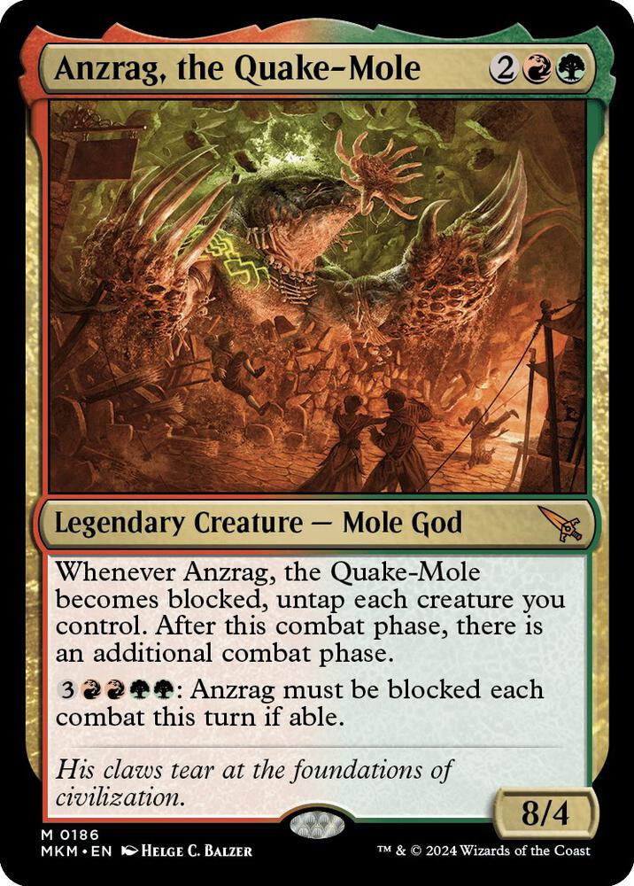 mtg red untap cards Anzrag, the Quake-Mole