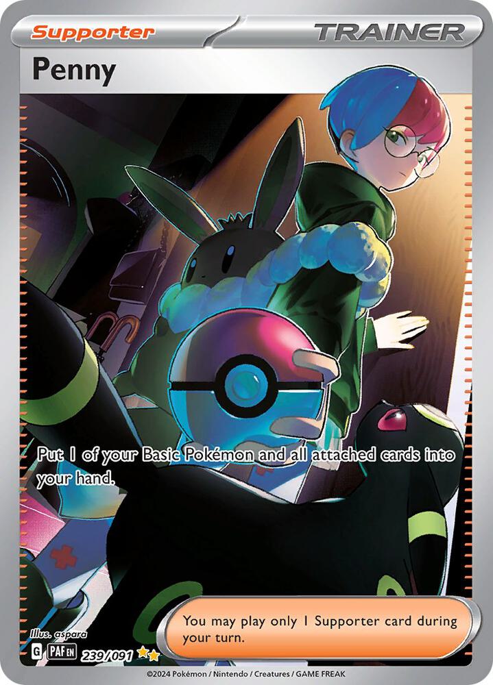 rare pokemon supporter cards Penny - Trainer