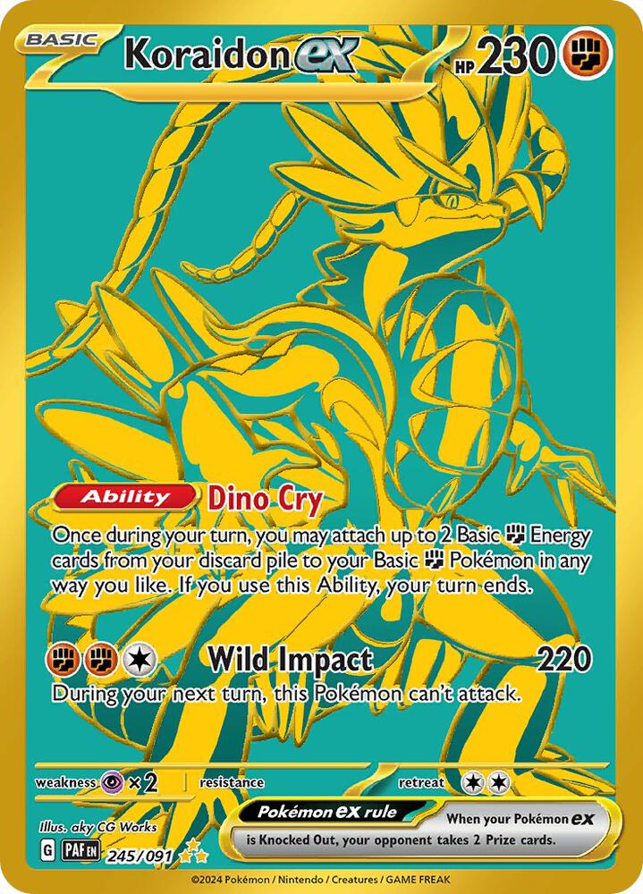 pokemon card fighting Koraidon EX