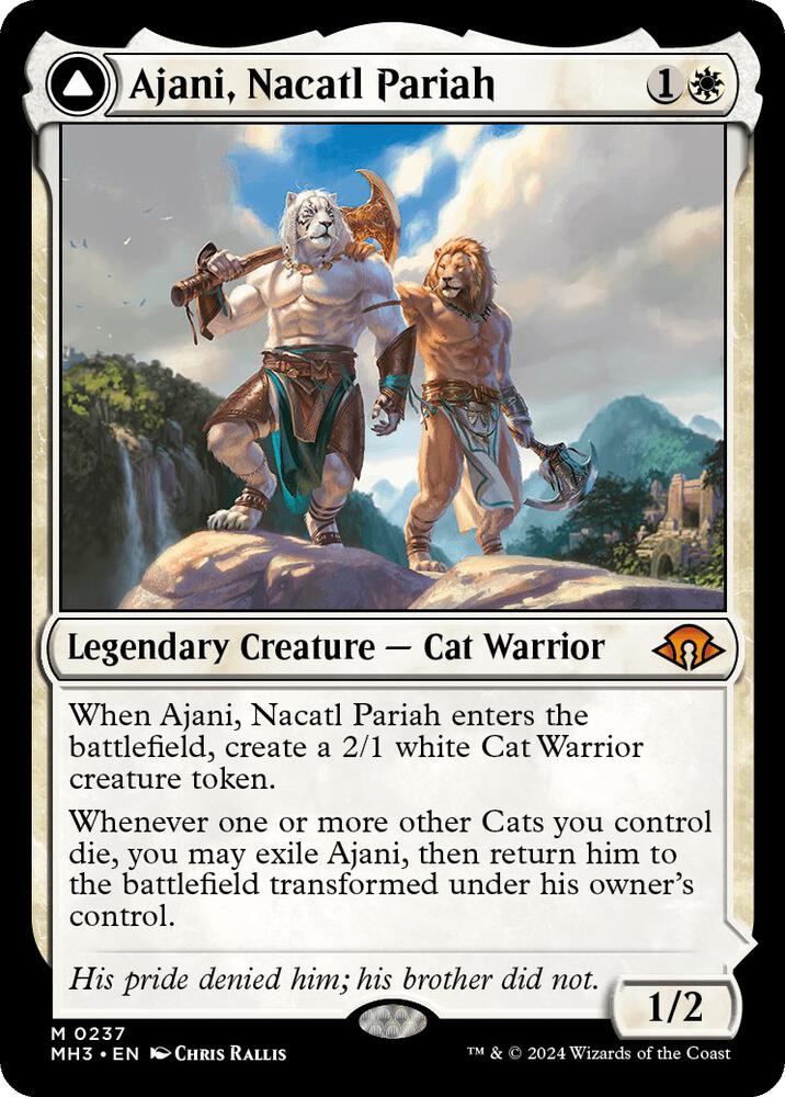 Ajani, Nacatl Pariah - White Infinity Flux Ajani, Nacatl Pariah - White Infinity Flux