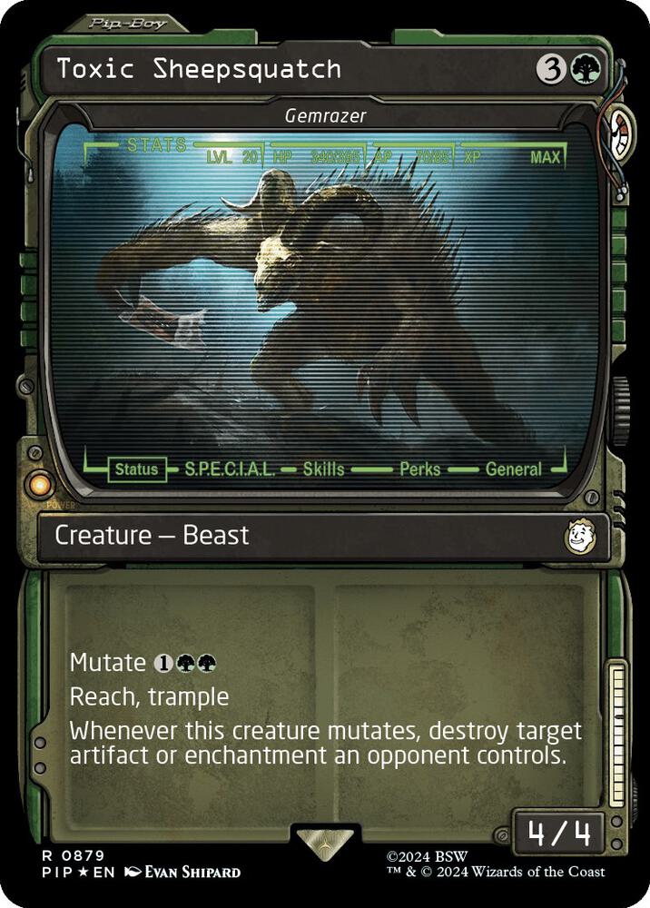 Toxic Sheepsquatch - Gemrazer - Green