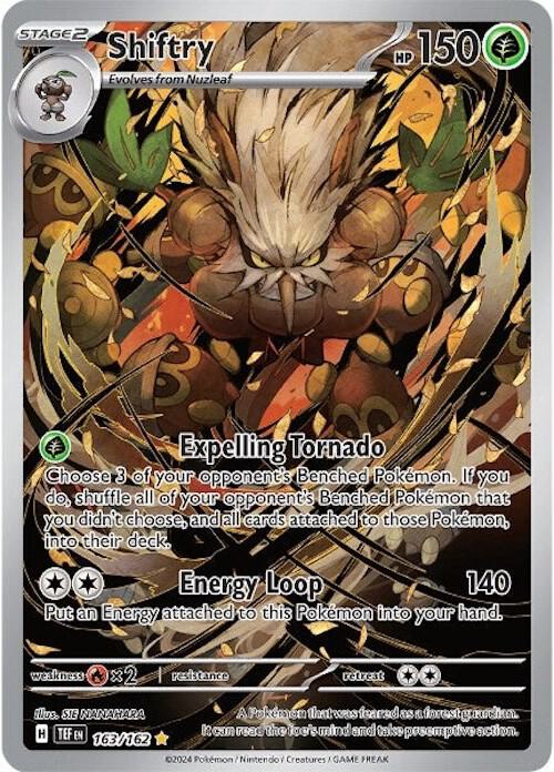 gold grass energy pokemon card Shiftry