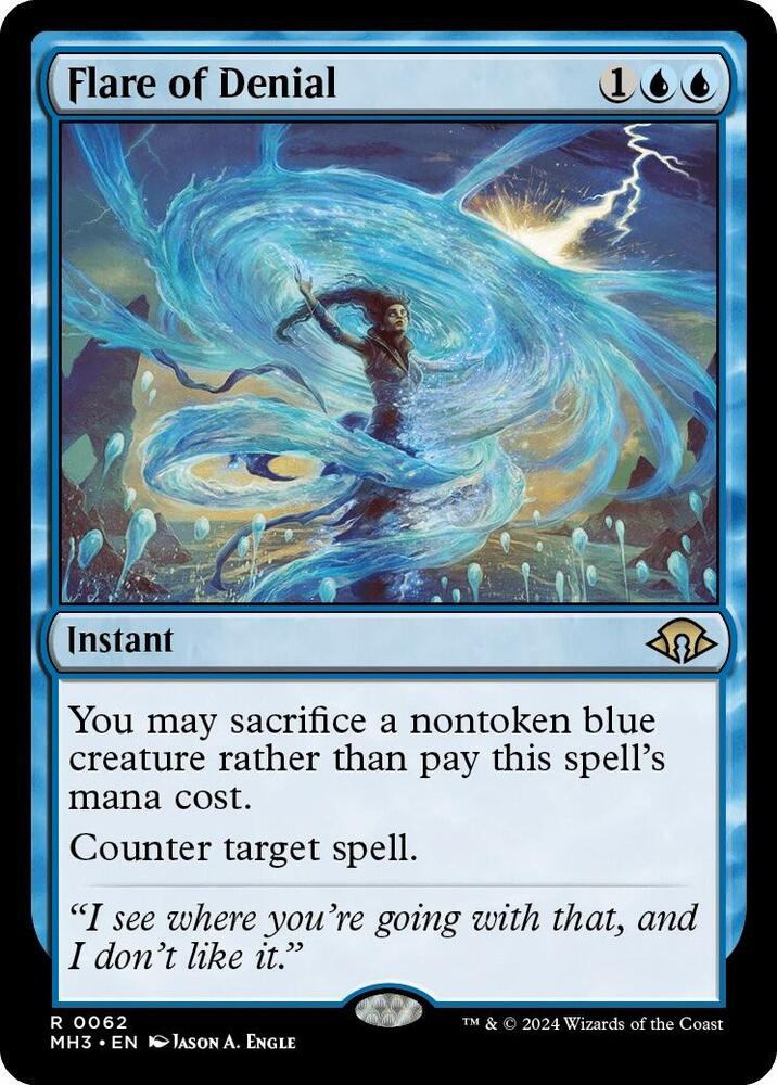 anti blue cards mtg Flare of Denial