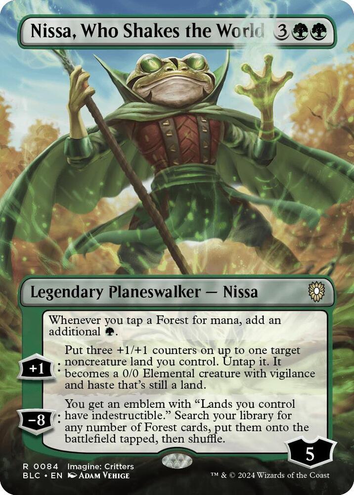 Nissa, Who Shakes the World - Legendary Planeswalker - Nissa - Green