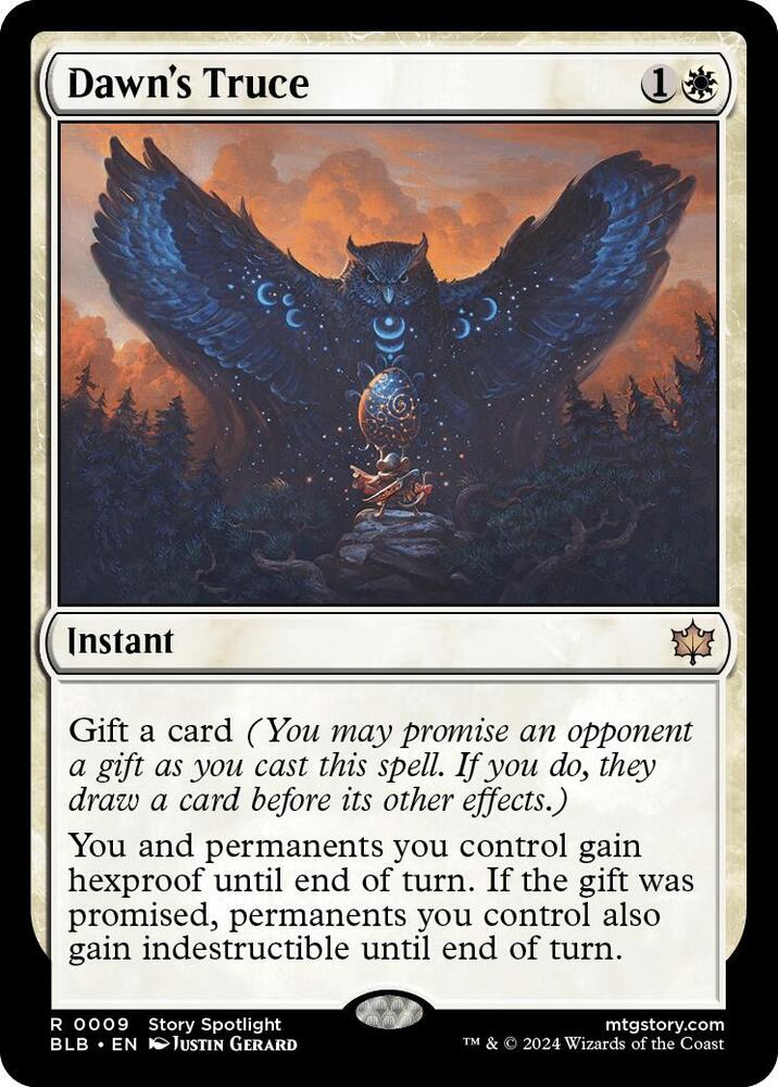 mtg white cards that give indestructible Dawn's Truce