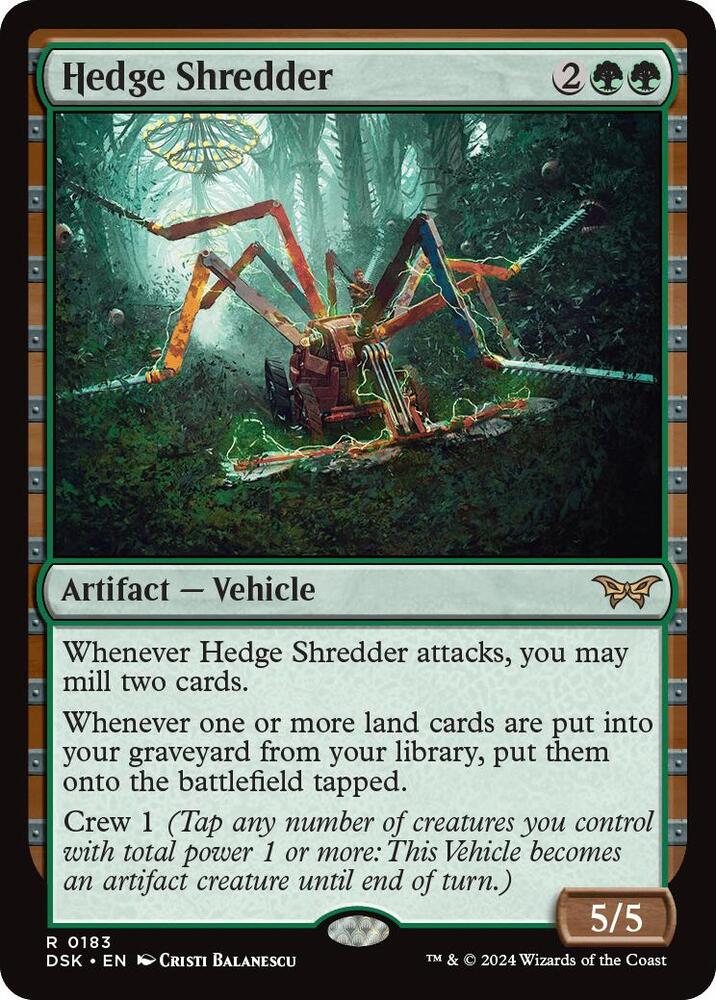green mill cards mtg Hedge Shredder