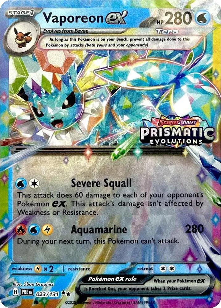Vaporeon EX - Water