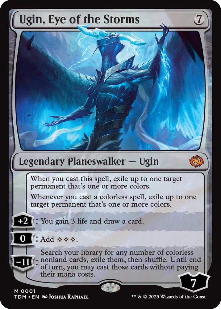 mtg blue search cards Ugin, Eye of the Storms - Colorless - 0382 (Foil) (Borderless)