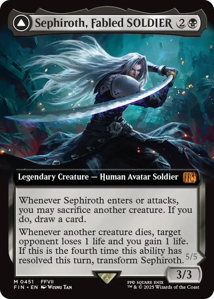 Sephiroth, Fabled SOLDIER - Black
