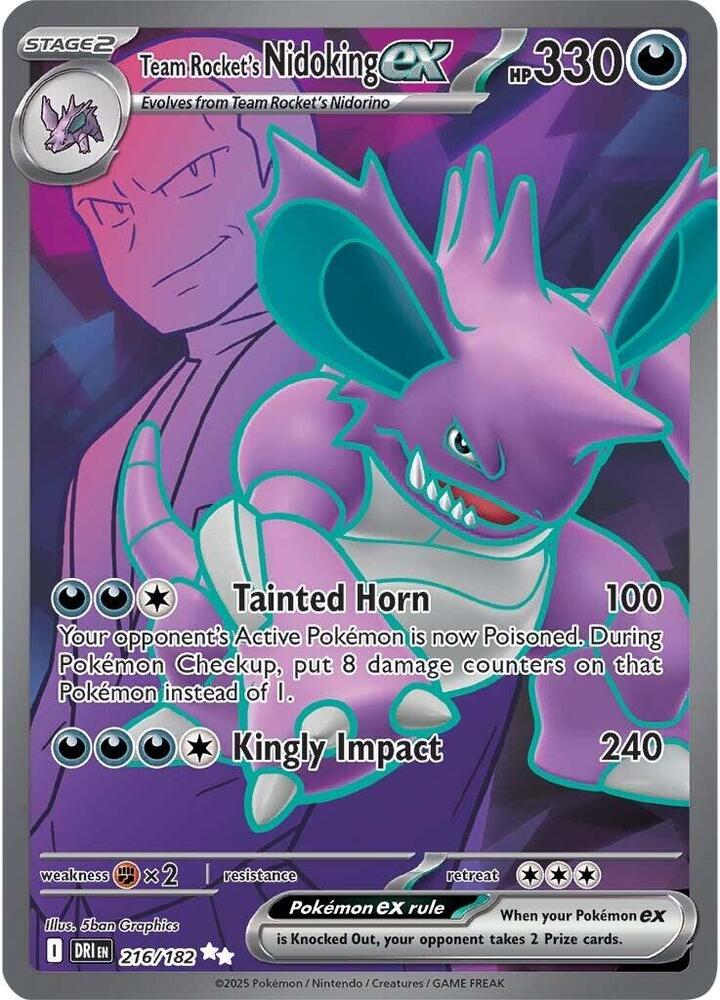 Team Rocket's Nidoking EX - Darkness