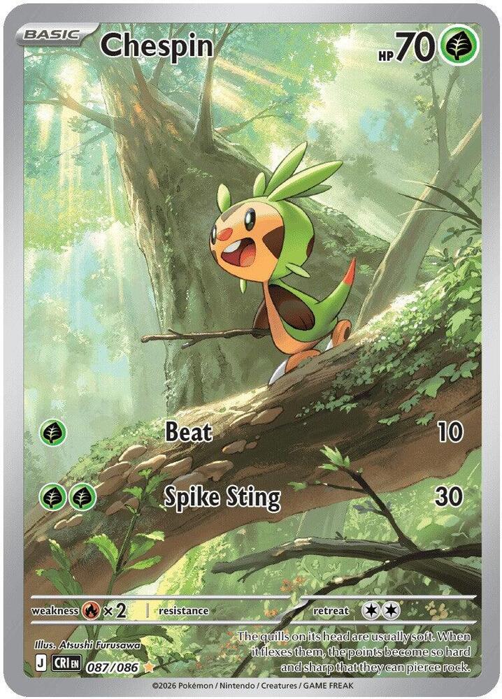 pokemon grass cards Chespin