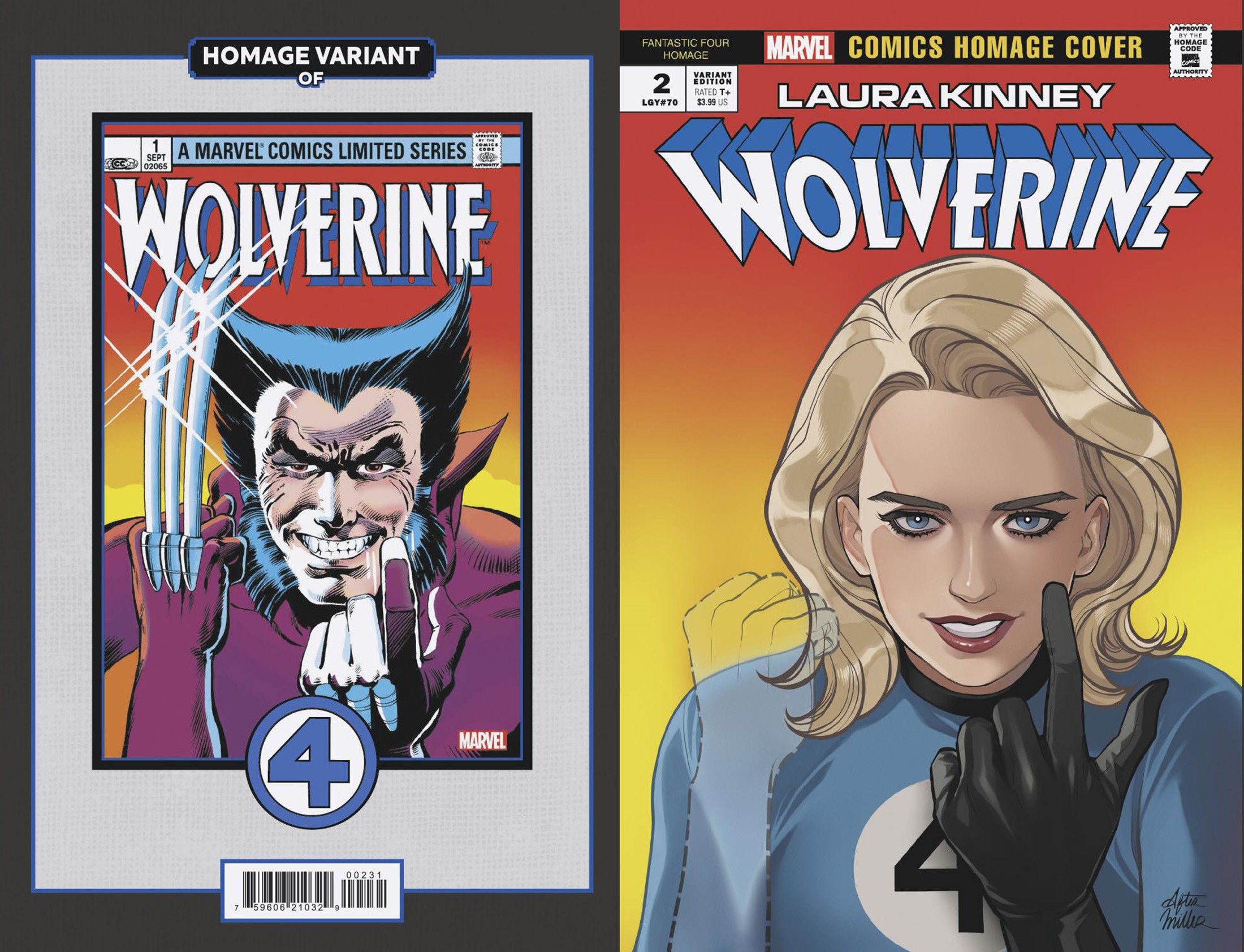 Laura Kinney Wolverine #2 Jones Fantastic Four Homage Variant