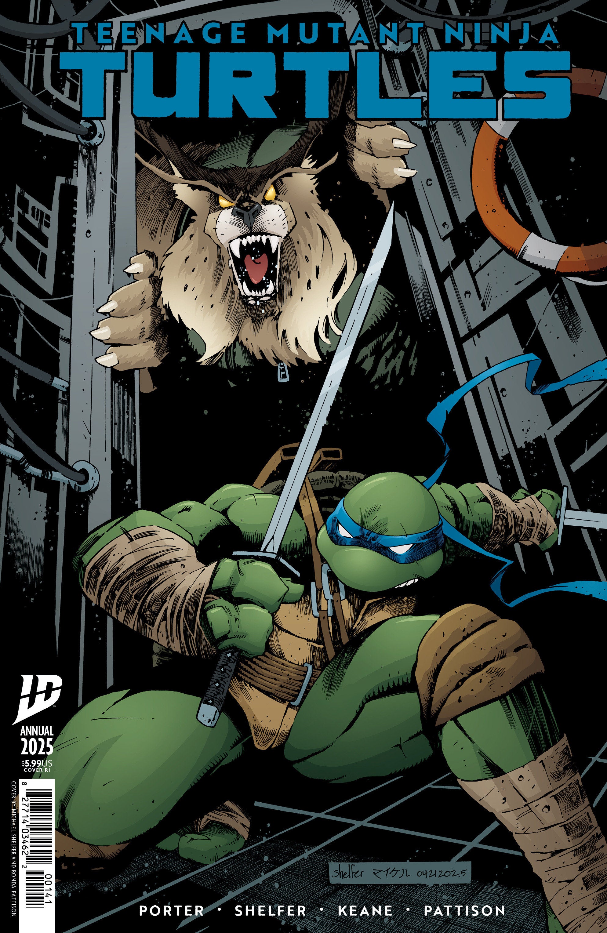 Teenage Mutant Ninja Turtles: Annual 2025 1:25 RI Variant (Shelfer) (NM-)