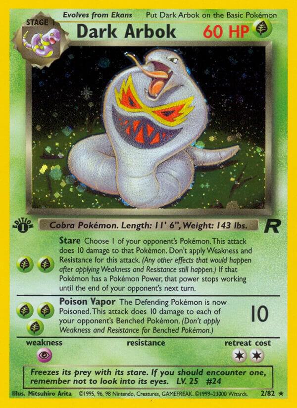pokemon arbok card Arbok - 27/68