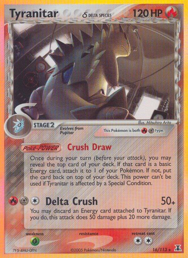 delta species pokemon cards Tyranitar Delta Species