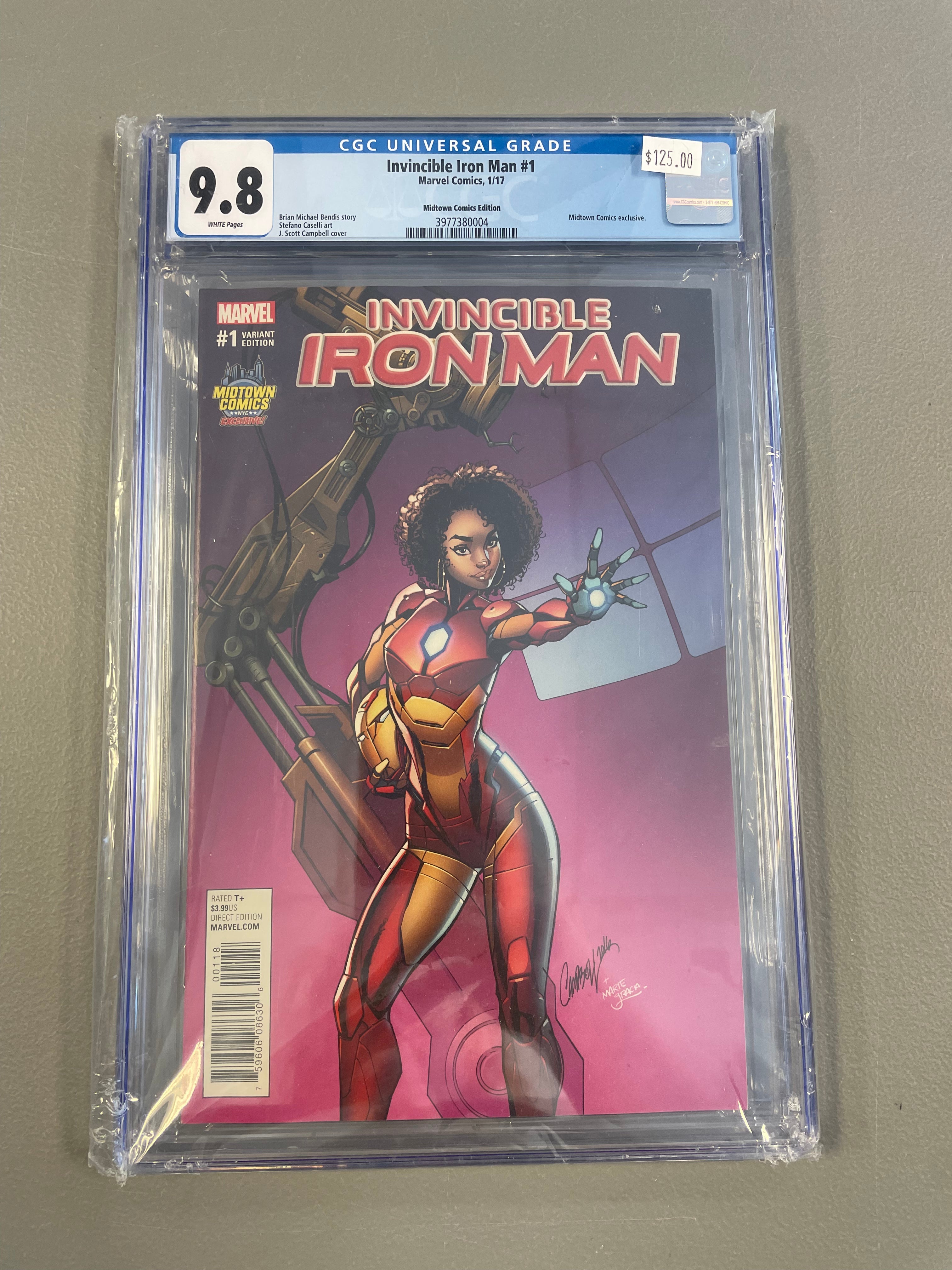 The Invincible Iron Man #1 sold CGC 9.8