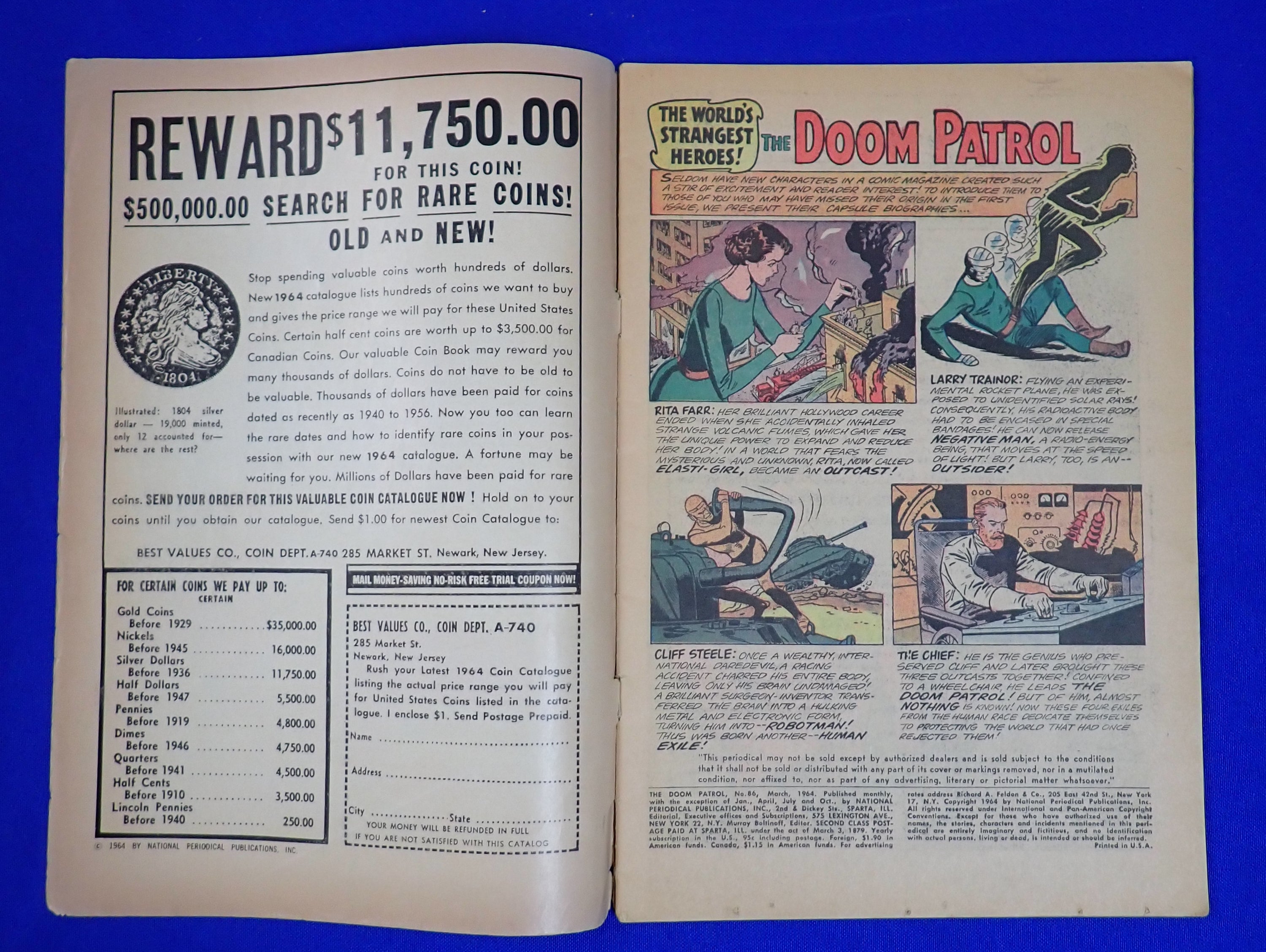 Doom Patrol #86 (1964) - VG (4.0) - Title change to Doom Patrol