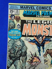 Marvel Premiere #28 (1976) - FN (6.0) - 1st Legion of Monsters