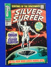 Silver Surfer #1 (1968) - FN- (5.5) - 1st Solo Silver Surfer Series!