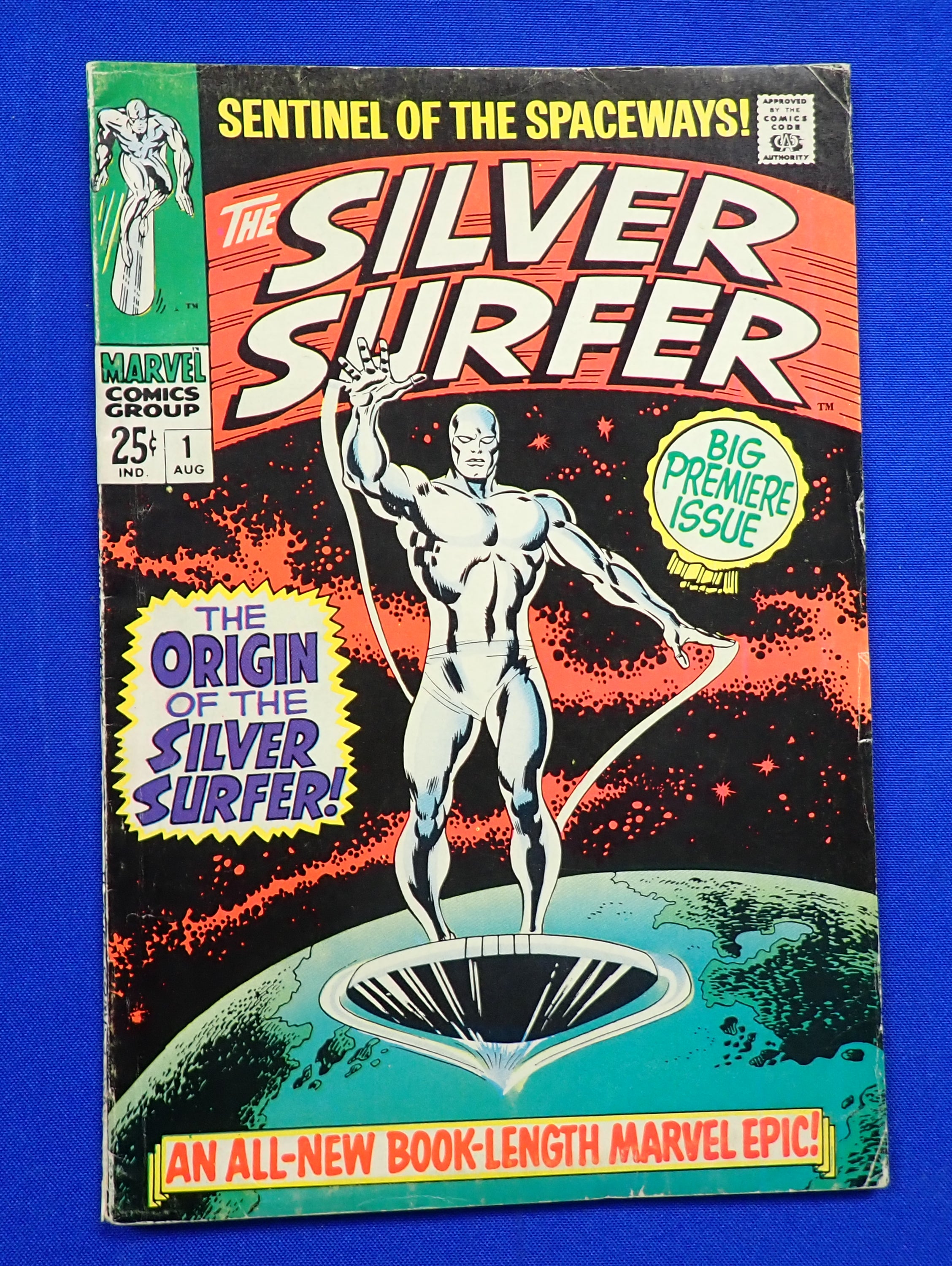 Silver Surfer #1 (1968) - FN- (5.5) - 1st Solo Silver Surfer Series!