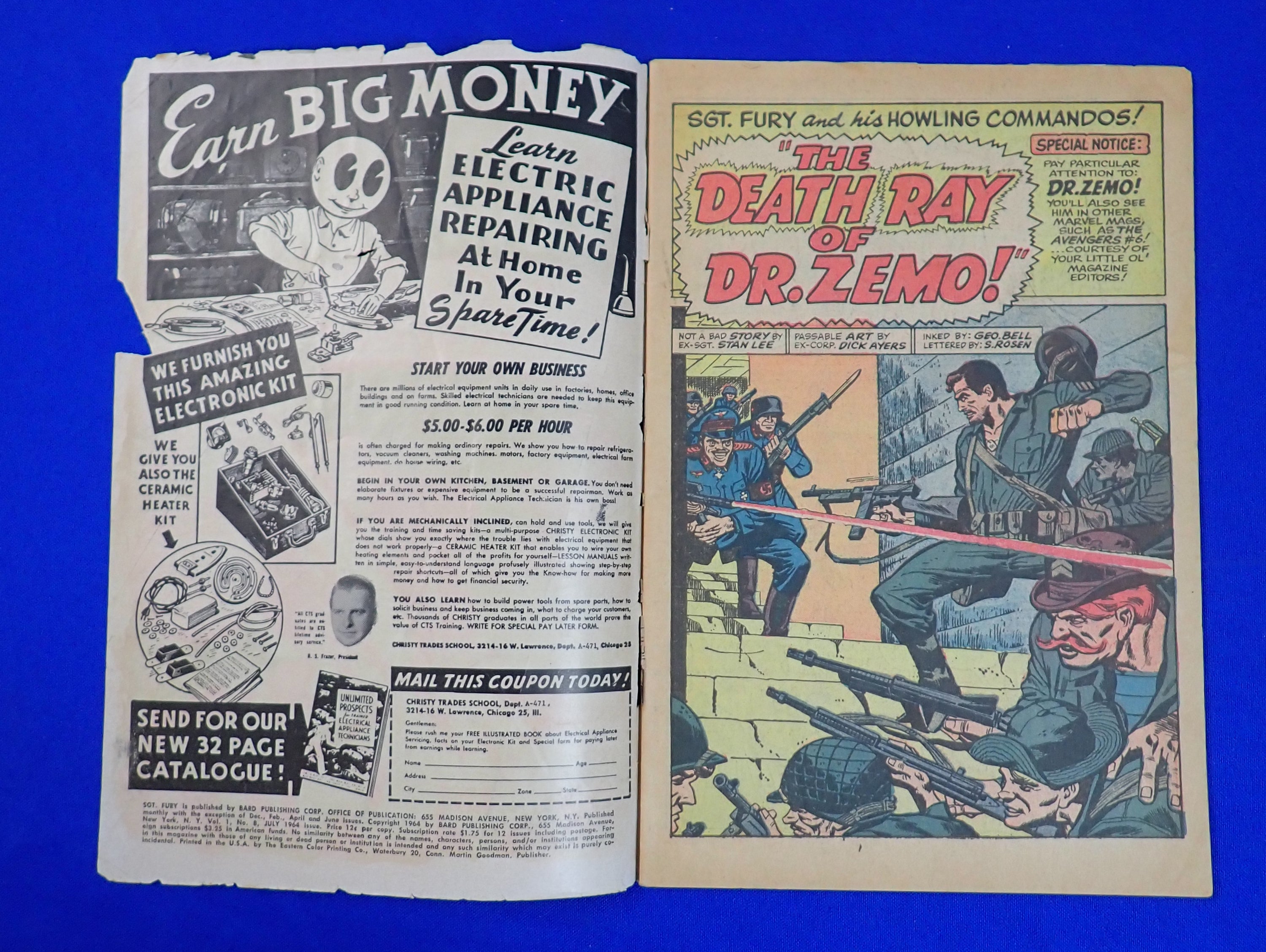 Sgt. Fury and His Howling Commandos #8 (1964) - GD+ (2.5)