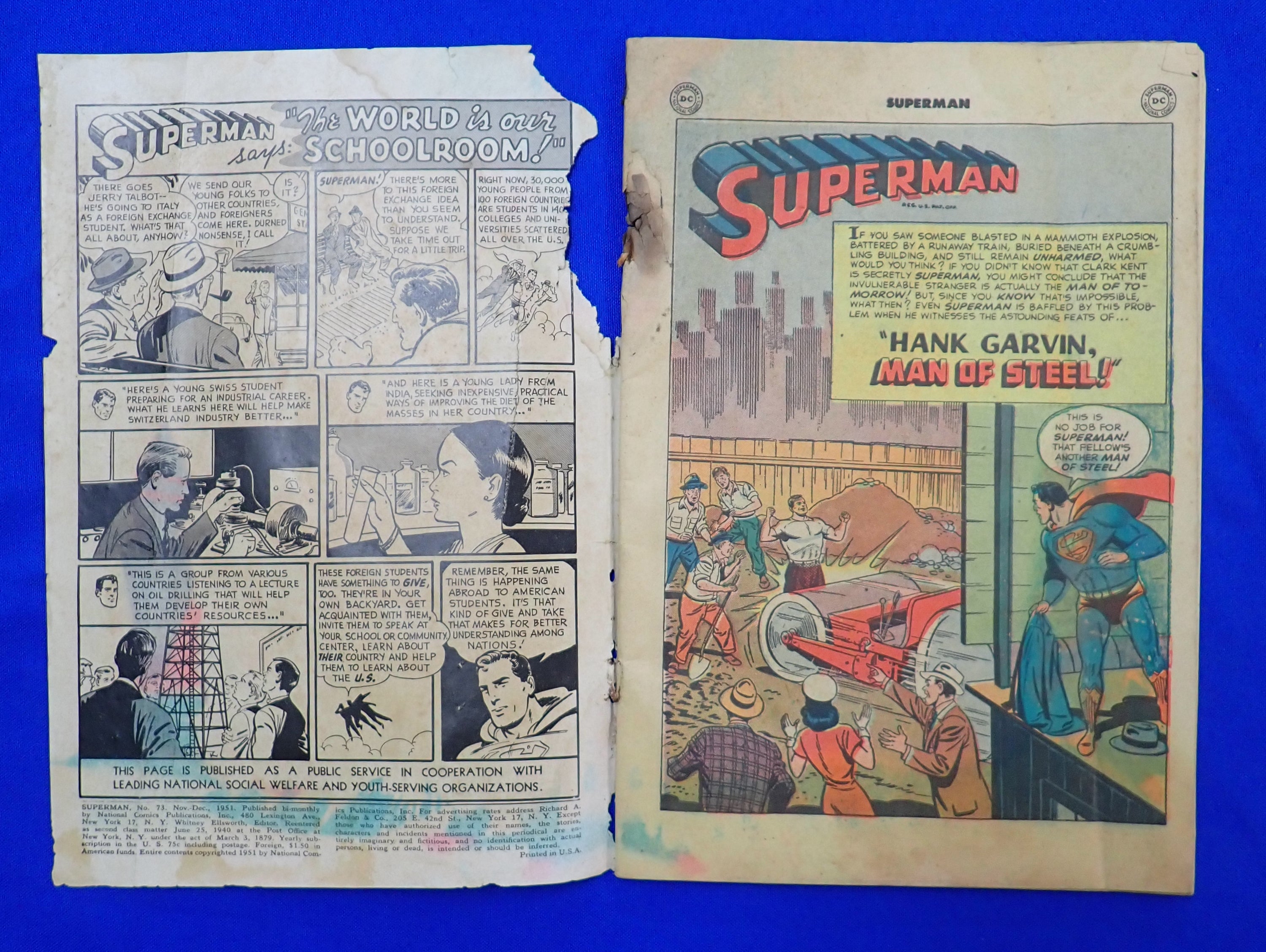 Superman #73 (1951) - FR (1.0) Low Grade Early Superman